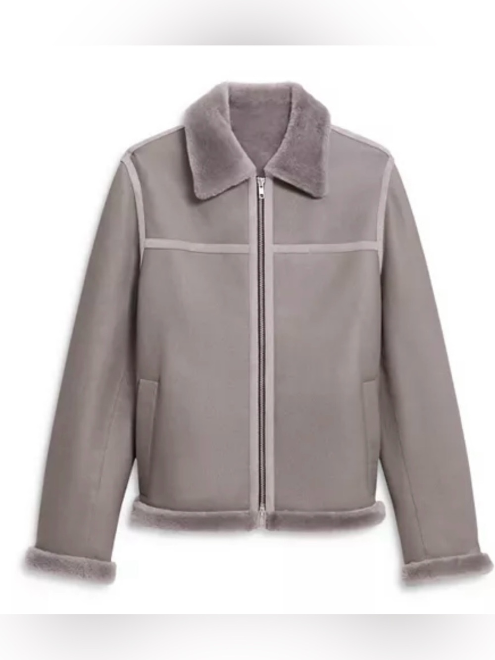 THEORY A BK SHEARLING JACKET********SIZE: P